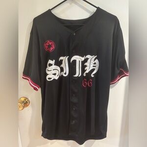 Star Wars Sith Gothic Style Baseball Jersey Lg
